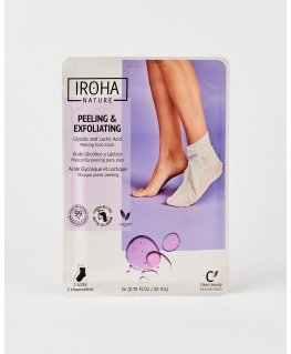 Iroha Nature Glycolic Acid Peeling & Exfoliation Socks 2 x 20 ml