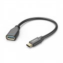 Hama 00201605 USB cable USB 3.2 Gen 1 (3.1 Gen 1) 0.15 m USB C USB A Black