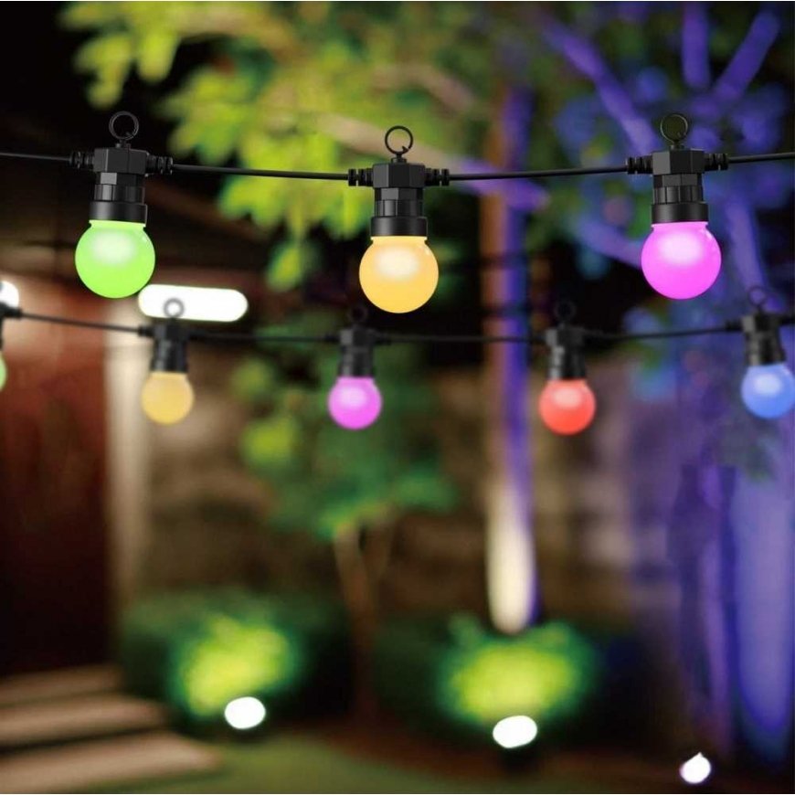 Woox Išmani LED girlianda, spalvota RGB + CCT, Wi-Fi, atspari drėgmei IP65, 9m, su papildomu pulteliu – 5