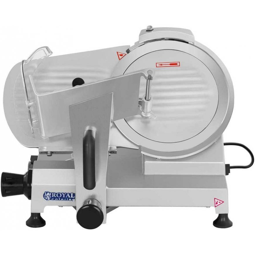 Royal Catering Sähköinen leikkele- ja juustoleikkuri teroittimella 150W halk. 250 mm – 3