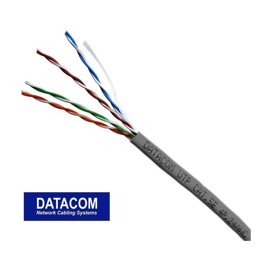 DATACOM UTP wire CAT5E PVC,Eca 305m box pilkas – 2