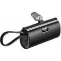 FORCELL F-ENERGY virtapistoke F5K3 virtapankki sisäänrakennetulla Lightning PD -liittimellä 20W 5000 mAh musta FORCELL F-ENERGY virtapistoke F5K3 virtapankki sisäänrakennetulla Lightning PD -liittimellä 20W 5000 mAh musta