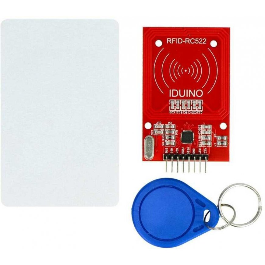 RF522 RC522 13.56MHz SPI + kortelė ir raktų pakabukas - raudonas - Iduino ME138 – 2