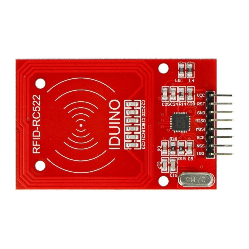 RF522 RC522 13.56MHz SPI + kortelė ir raktų pakabukas - raudonas - Iduino ME138 – 3