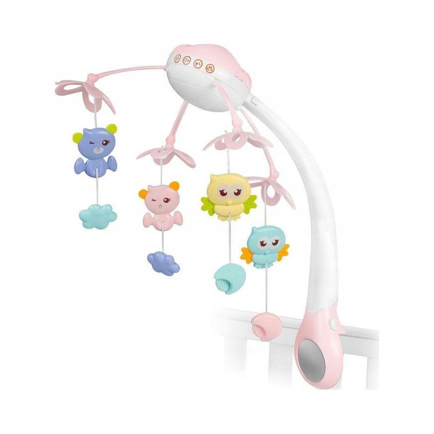 Ricokids Bed mobile with projector RK-813 pink