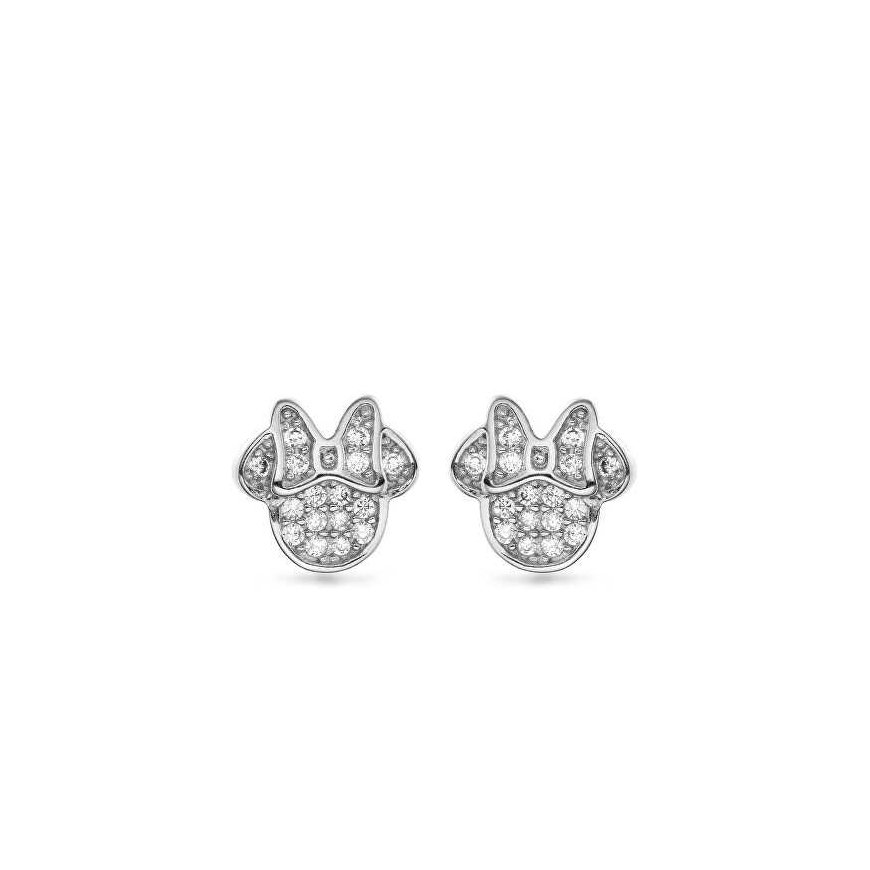 Again Jewelry Silver Minnie Mouse Earrings with Cubic Zirconia AJNS0039 – 2