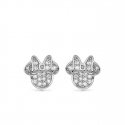 Again Jewelry Silver Minnie Mouse Earrings with Cubic Zirconia AJNS0039 Again Jewelry Silver Minnie Mouse Earrings with Cubic Zirconia AJNS0039
