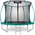 10 ft / 312 cm profiled garden trampoline with Neo-Sport inner net