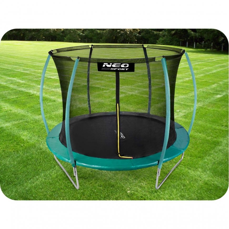 10 ft / 312 cm profiled garden trampoline with Neo-Sport inner net – 2