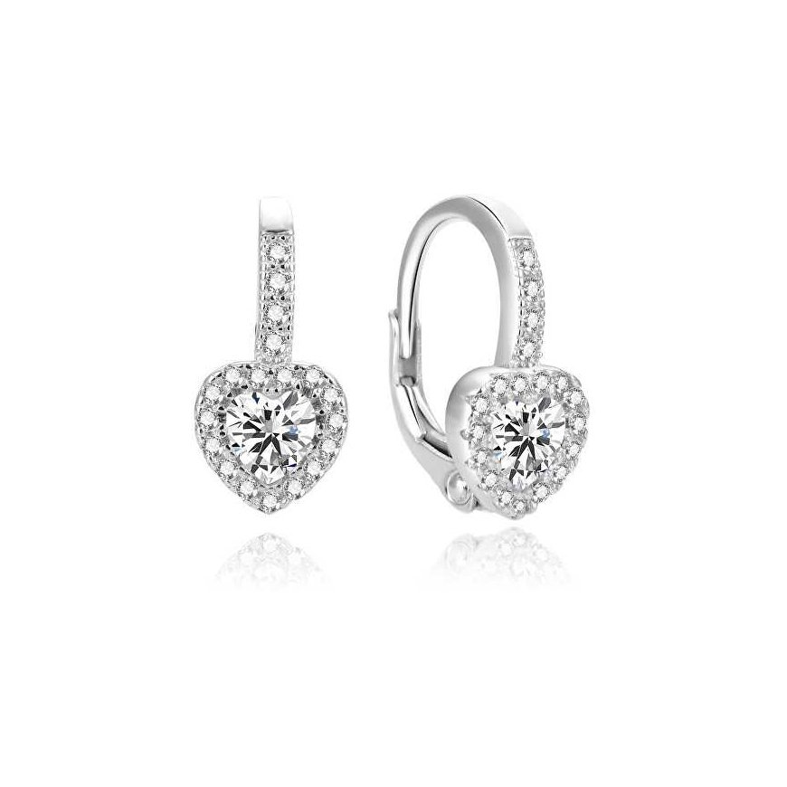 Beneto Romantic Heart-Shaped Earrings AGUC1299DL