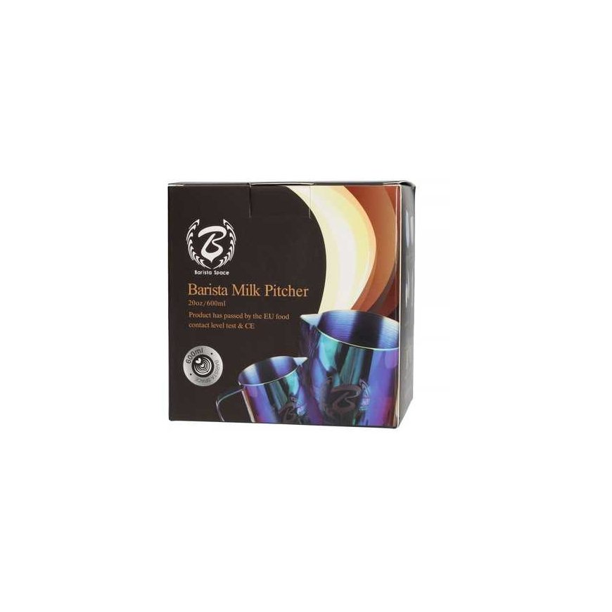 Barista Space - 600 ml Teflon Star Night Black Milk Jug – 5