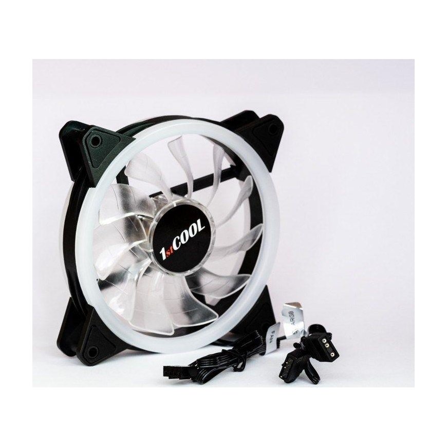 1St Cool 1stCOOL fan AURA EVO dual ring ARGB fan 12cm