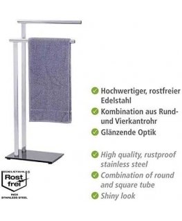 Bathroom towel rack LAVA - 2 arms, WENKO
