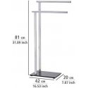 Bathroom towel rack LAVA - 2 arms, WENKO Bathroom towel rack LAVA - 2 arms, WENKO