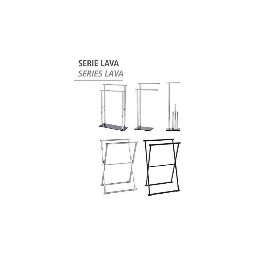 Kylpyhuoneen pyyheteline LAVA - 2 vartta, WENKO – 4