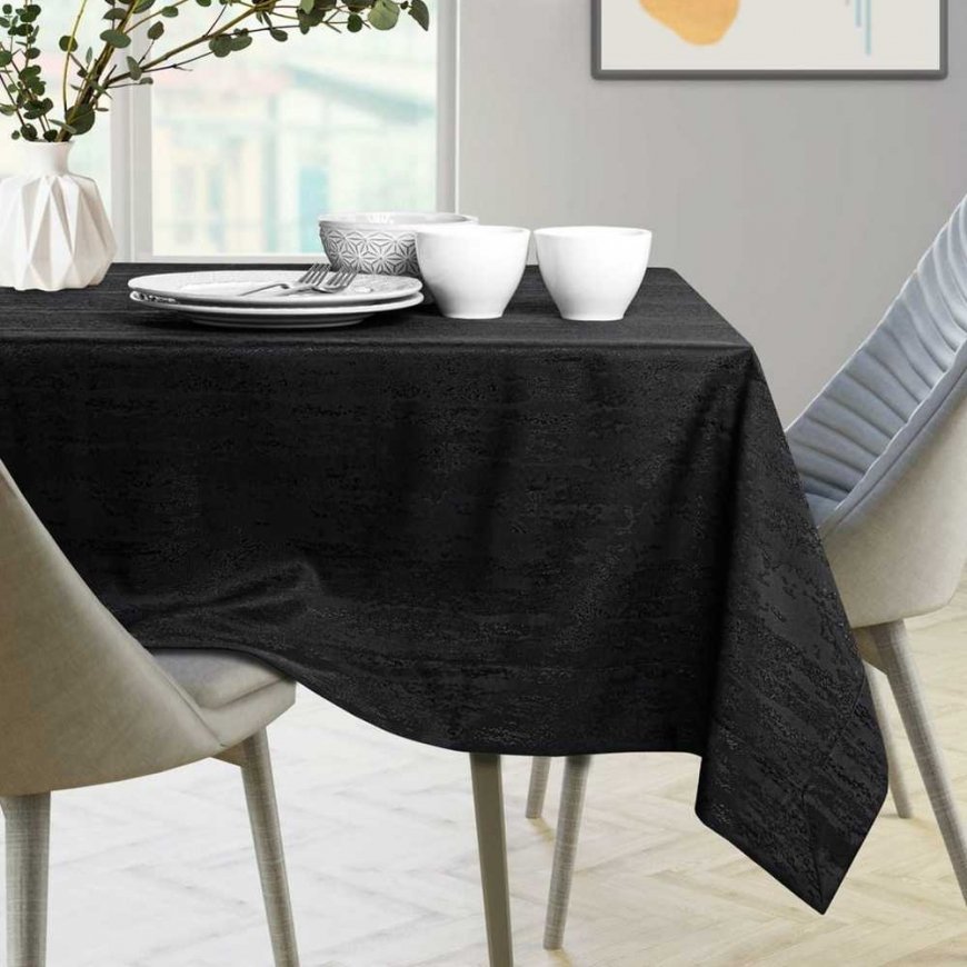 AmeliaHome Tablecloth AH VESTA HMD Black 60X60 – 2
