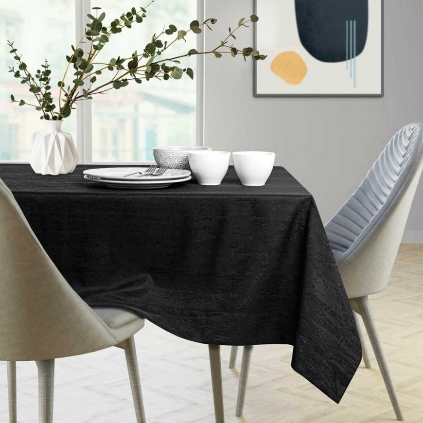 AmeliaHome Tablecloth AH VESTA HMD Black 60X60 – 5