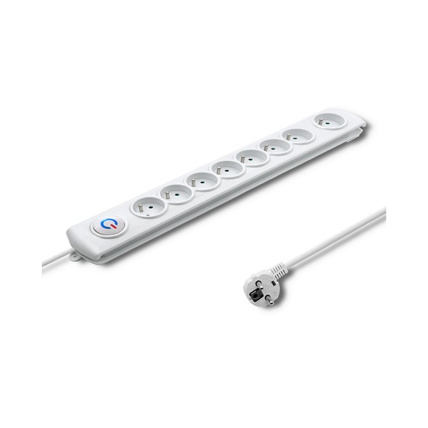 Qoltec 50293 surge protector White 8 AC outlet(s) 230 V 1.5 m