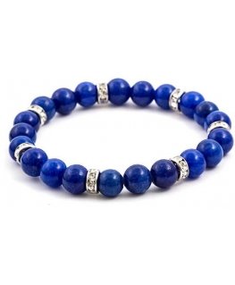 Beneto Blue jade bead bracelet MINK71/18