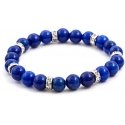 Beneto Blue jade bead bracelet MINK71/18 Beneto Blue jade bead bracelet MINK71/18