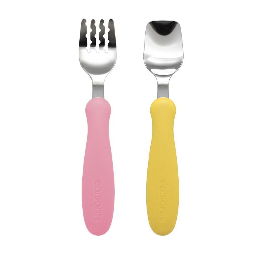 Cutlery EDISONmama, from 18 months. MANGO/PEACH, KJ2831