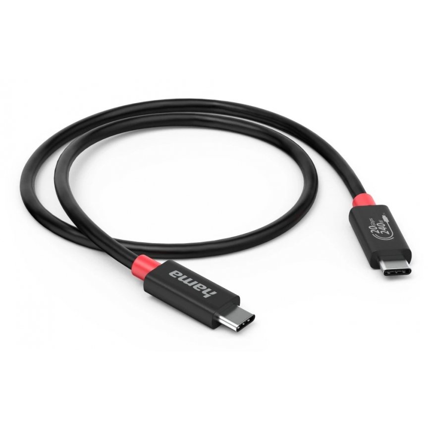 Hama 00200788 USB-kaapeli 1 m USB C musta – 2