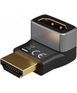 Goobay 72009 видео кабель адаптер HDMI Тип A (Стандарт) Черный, Серебристый