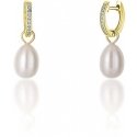 Jwl Luxury Pearls kullatut korvakorut á la Duchess Kate aidolla helmillä ja zirkoneilla 3in1 JL0686 Jwl Luxury Pearls kullatut korvakorut á la Duchess Kate aidolla helmillä ja zirkoneilla 3in1 JL0686