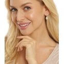 Jwl Luxury Pearls Gold-plated earrings á la Duchess Kate with real pearl and zircons 3in1 JL0686