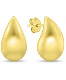 Brilio Silver Charming gold-plated earrings with teardrops EA1090Y