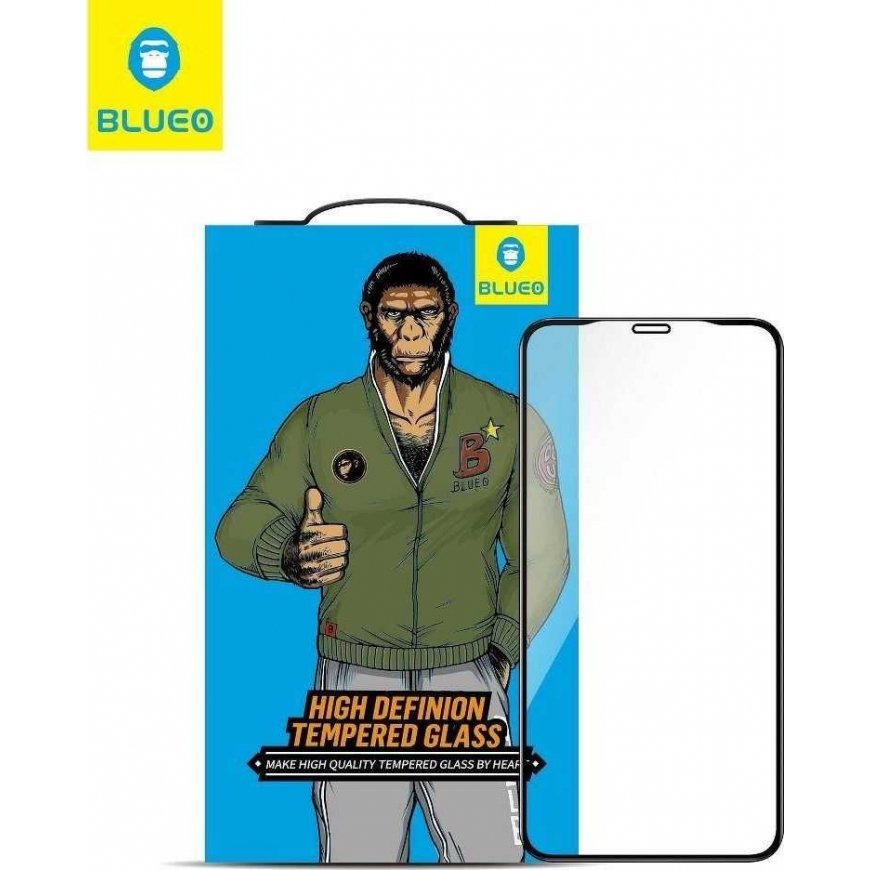 Blueo LCD screen protector 5D Mr. Monkey Glass (Strong HD) Apple iPhone 12/12 Pro black
