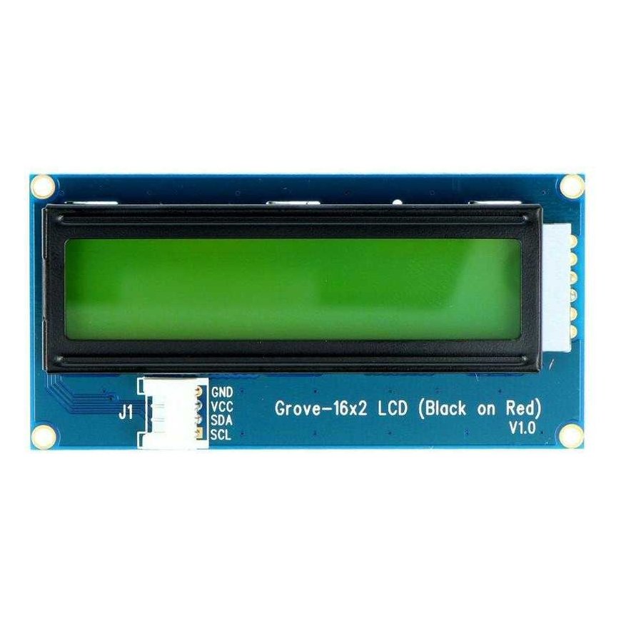 Seed Studio Grove, 2x16 merkkiä LCD-näyttö taustavalolla (musta punaisella) – 3