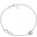 Brilio Silver Stylish silver bracelet with decorations BRC33W Brilio Silver Stylish silver bracelet with decorations BRC33W