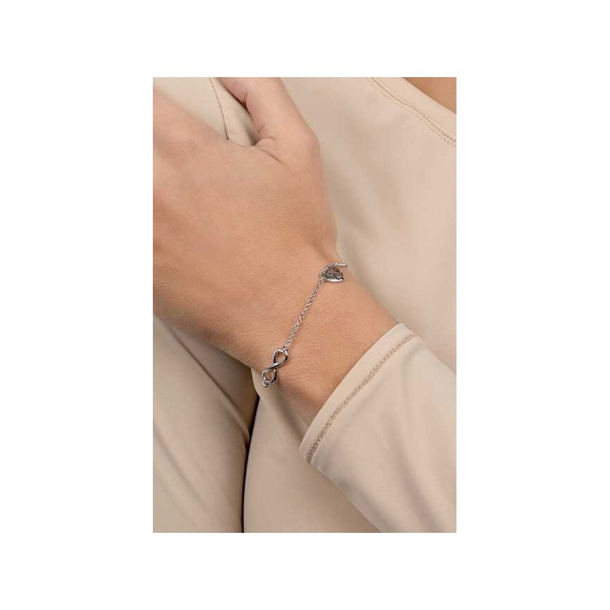 Brilio Silver Stylish silver bracelet with decorations BRC33W – 2