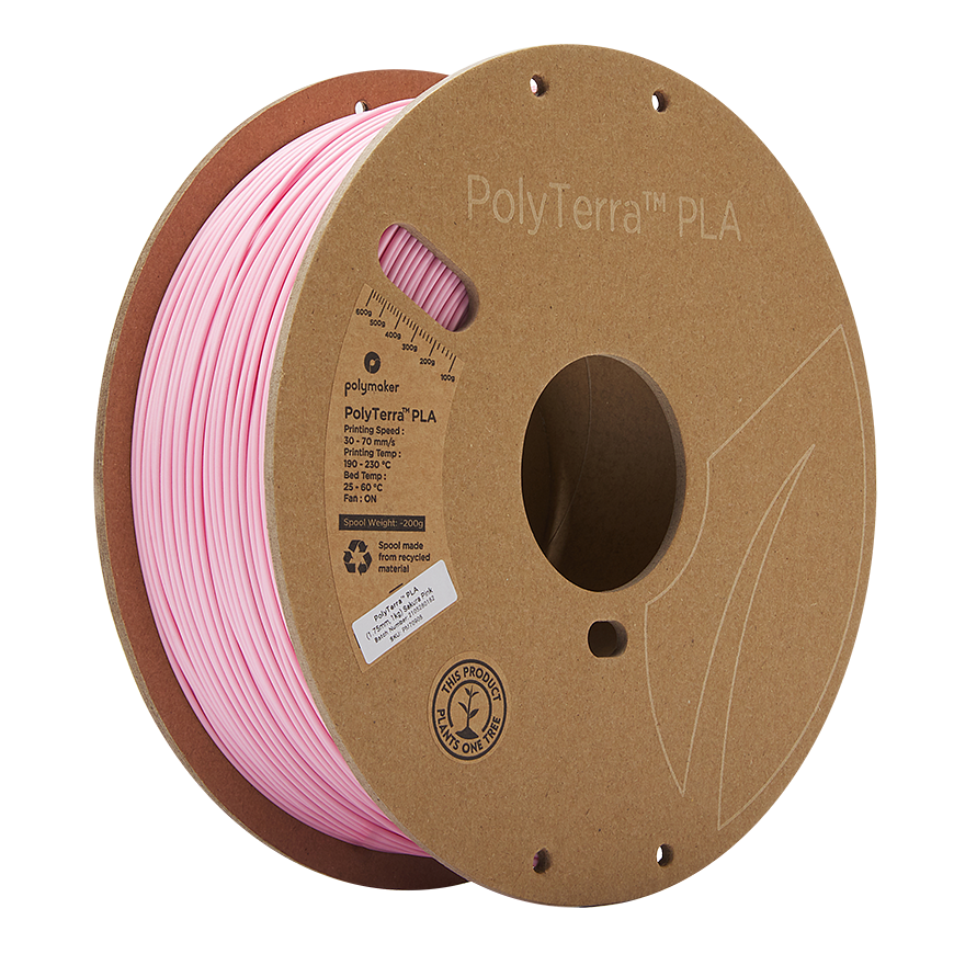 Polymaker PolyTerra PLA - 1kg - 1,75mm - Sakura Pink