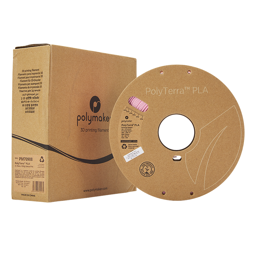 Polymaker PolyTerra PLA - 1kg - 1.75mm - Sakura Rožinė – 3