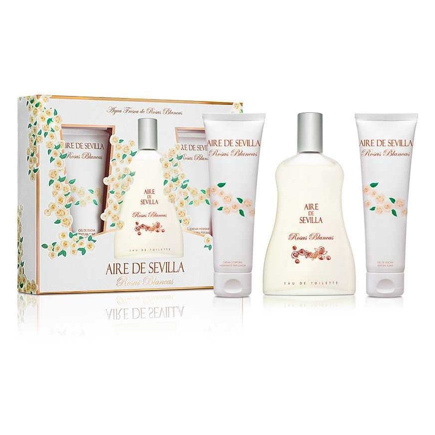 Aire De Sevilla Rosas Blancas EDT Spray 100ml Sets