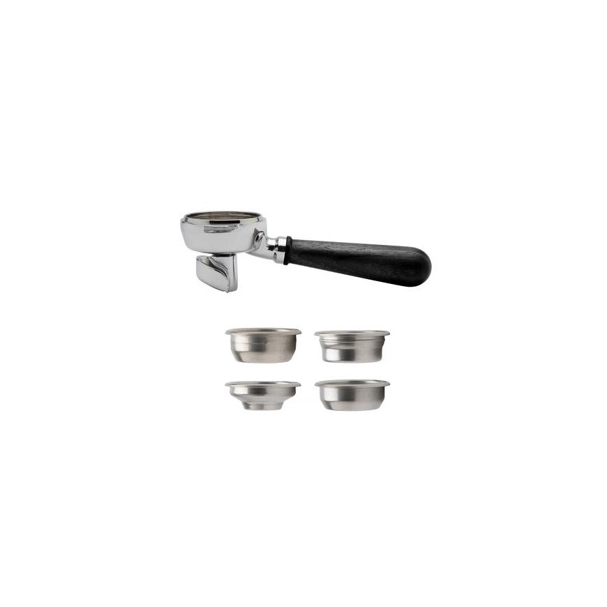 Kahvimylly Lelit – PLA582B 58mm 2-tie portaalisuodatin puisella kahvalla – 2