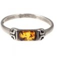Agate Fashionable silver ring with zircons AGT-R44W Agate Fashionable silver ring with zircons AGT-R44W