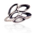Agate Fashionable silver ring with zircons AGT-R44W Agate Fashionable silver ring with zircons AGT-R44W
