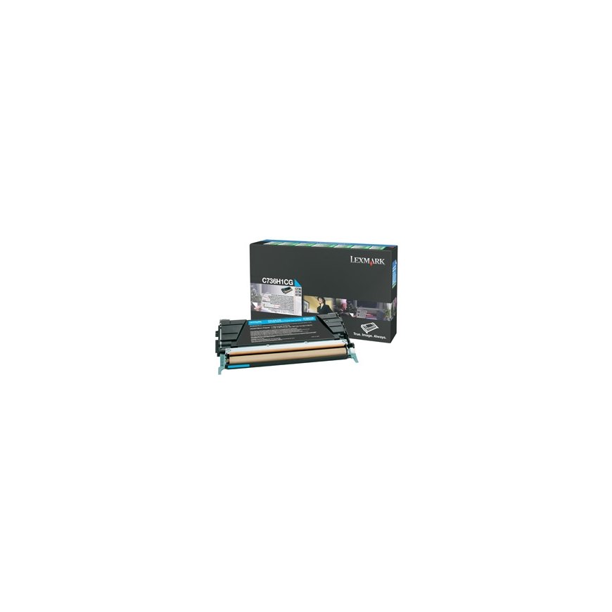 Lexmark C736H1CG тонерный картридж 1 шт Подлинный Голубой