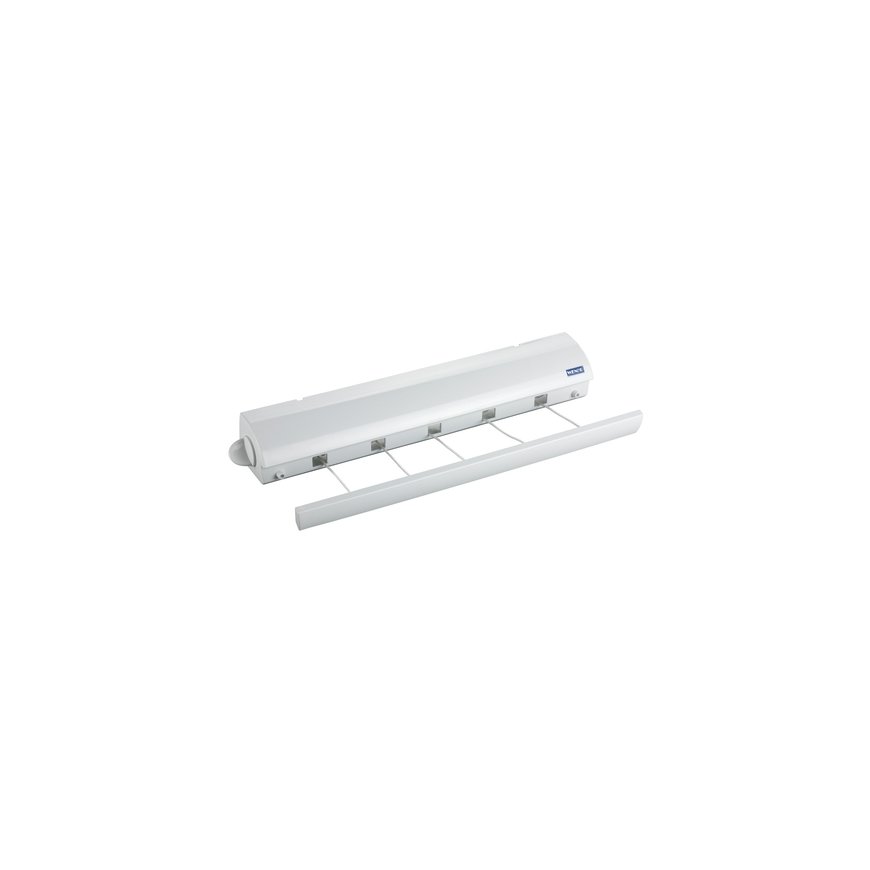 WENKO 63025100 laundry drying rack/line Wall-mounted rack White
