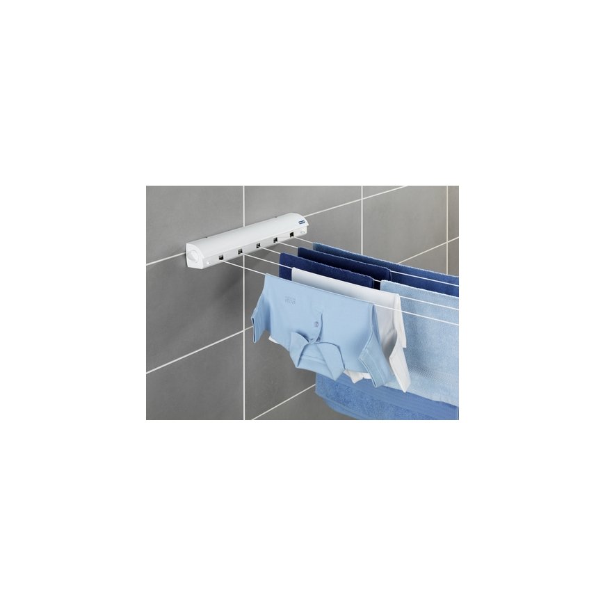 WENKO 63025100 pesukuivatusrest ja -nöör Seinale kinnitatud rest Valge – 5