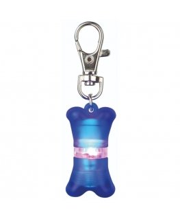 Reflective charm : Trixie Flasher for dogs, 2×4cm, blue