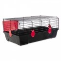 Rabbit cage : Small Animal Michal, 100*55*39 cm, black|red Rabbit cage : Small Animal Michal, 100*55*39 cm, black|red