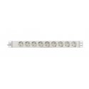 Deltaco GT-8527W power extension 2 m 9 AC outlet(s) Indoor White