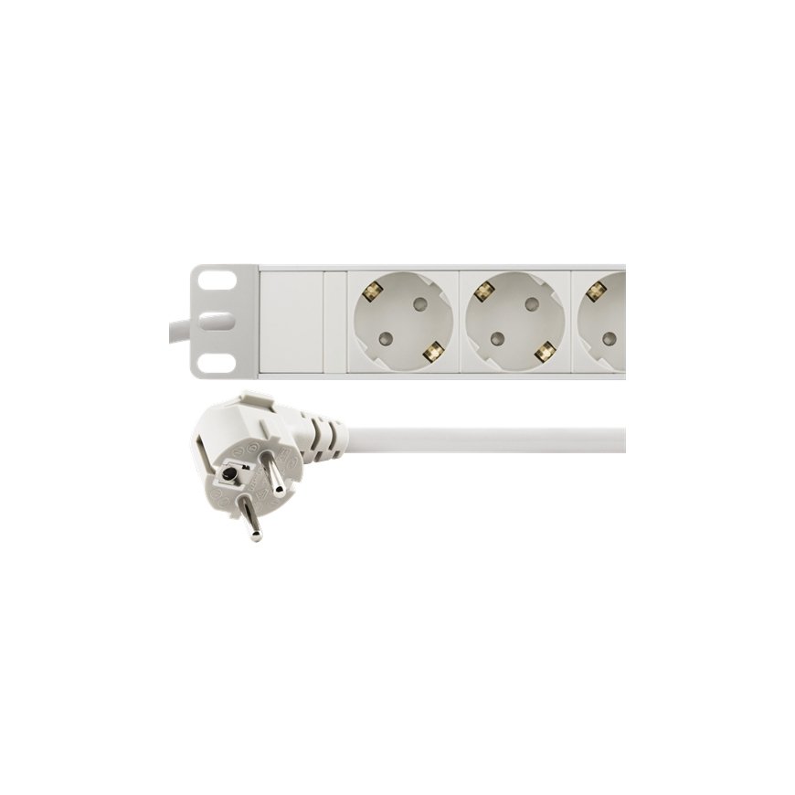 Deltaco GT-8527W power extension 2 m 9 AC outlet(s) Indoor White – 2