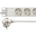 Deltaco GT-8527W power extension 2 m 9 AC outlet(s) Indoor White