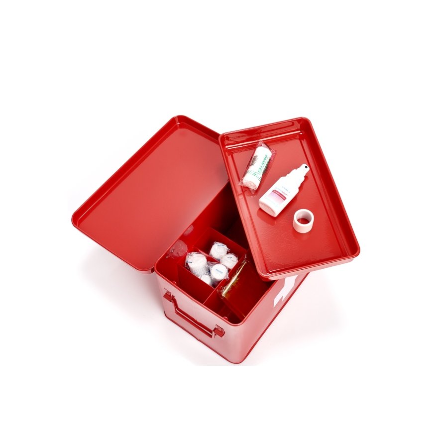 Zeller Present 18116 storage box Rectangular Metal Red, White – 3