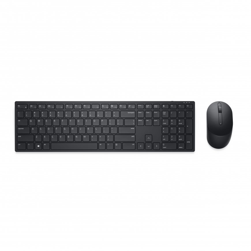 DELL KM5221W klaviatuur Hiir kaasa arvatud Kontor Raadioside QWERTZ Tšehhi, Slovakkia Must